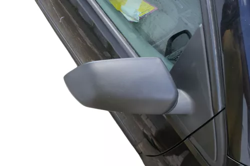 VW Polo 9N 9N3 mechansicher Spiegel Außenspiegel rechts vorne schwarz Blinker (183792)