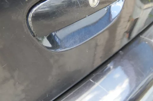 VW Polo 9N 9N3 Stoßstange Heckstoßstange hinten schwarz LC9Z - Einparkhilfe PDC (183798)