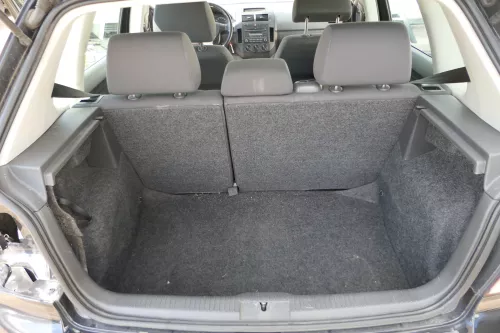 VW Polo 9N 9N3 Sitz Rückbank Sitzfläche Sitze 3 Punkt Gurt hinten blau OHNEKopfs (183806)