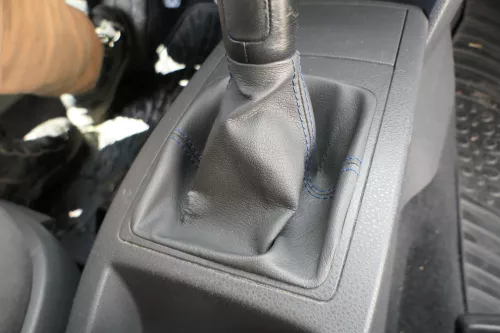 VW Polo 9N 9N3 Schaltknauf Schaltsack Schaltung 6Q1711113G Leder schwarz (183811)
