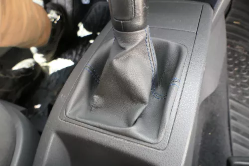 VW Polo 9N 9N3 Schaltknauf Schaltsack Schaltung 6Q1711113G Leder schwarz (183811)