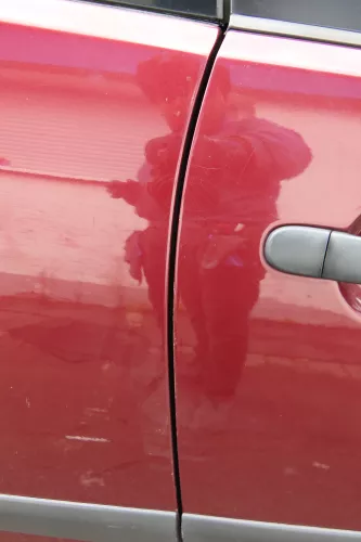 Polo 9N 9N3 Tür vorne rechts Beifahrertür 2/3-Türer rot LC3R ohneAnbauteile (183819)