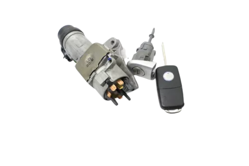 VW Polo 9N 9N3 Schloßsystem 1x Türschloss 1x FunkSchlüssel Schloß Zündschloß (183826)