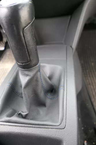 VW Polo 9N 9N3 Schaltknauf Schaltsack Schaltung 6Q1711113G Leder schwarz (183827)