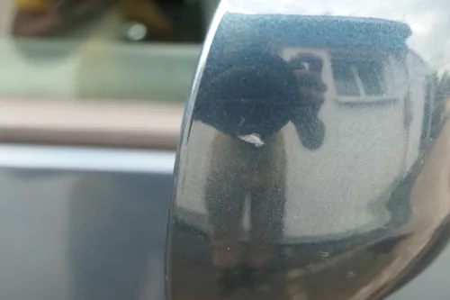 VW Golf 4 Bora elektrischer Spiegel vorne rechts Außenspiegel grün LC6X Glas (183869)