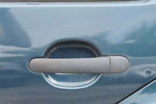 VW Golf 4 Limousine Tür hinten links grün LC6X  (KEINkombi) ohne Anbauteile (183872)