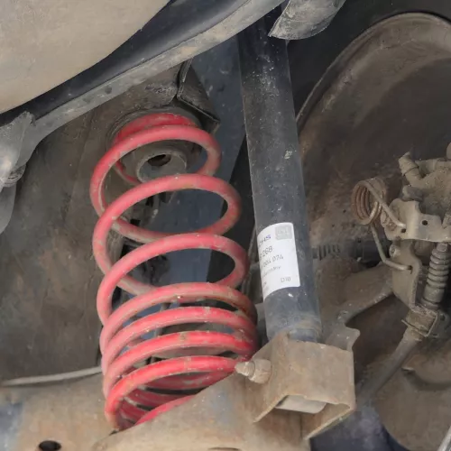 4x Golf 4 A3 Federn Fahrwerk Sportfedern Sportfeder Tieferlegung + Stoßdämpfer (183889)