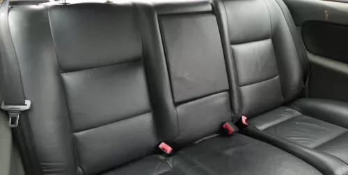 A3 8L Sitz Sitze hint Rückbank Rücksitzbank Sitzfläche Leder schwarz ohneKopfstü (183964)