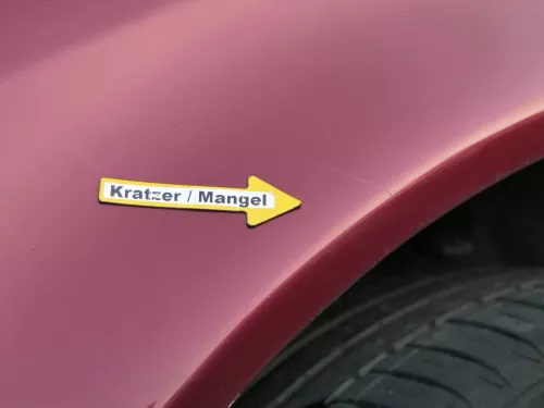 Audi A6 4B Kotflügel vorne links rot LZ3L (bis ca.Mitte 2001 passend   - DELLE (184087)