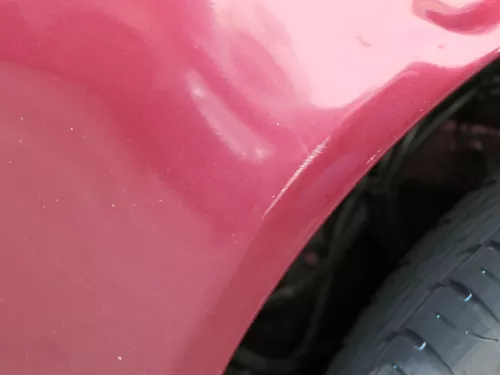 Audi A6 4B Kotflügel vorne links rot LZ3L (bis ca.Mitte 2001 passend   - DELLE (184087)