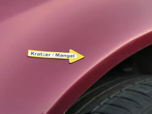 Audi A6 4B Kotflügel vorne links rot LZ3L (bis ca.Mitte 2001 passend   - DELLE (184087)