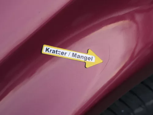 Audi A6 4B Kotflügel vorne links rot LZ3L (bis ca.Mitte 2001 passend   - DELLE (184087)