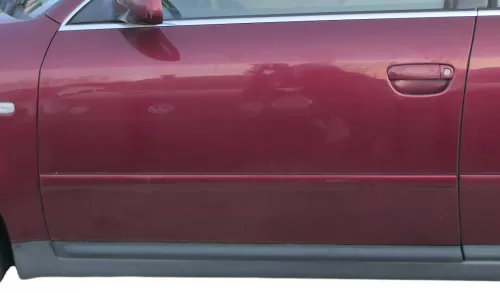 Audi A6 4B C5 Tür nur Türblatt vorne links Fahrertür rot LZ3L - ohne Anbauteile