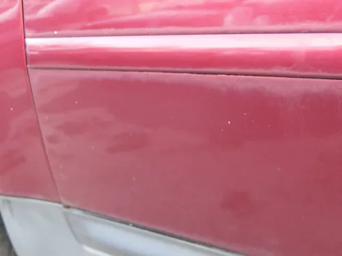 Audi A6 4B C5 Tür nur Türblatt vorne links Fahrertür rot LZ3L - ohne Anbauteile (184088)