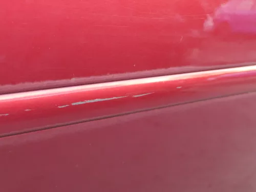 Audi A6 4B C5 Tür nur Türblatt vorne links Fahrertür rot LZ3L - ohne Anbauteile (184088)