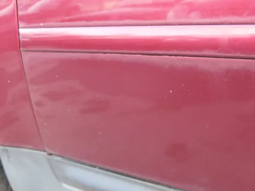 Audi A6 4B C5 Tür nur Türblatt vorne links Fahrertür rot LZ3L - ohne Anbauteile (184088)