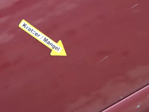 Audi A6 4B C5 Tür nur Türblatt vorne rechts Beifahrertür rot LZ3L - Dellen! (184091)