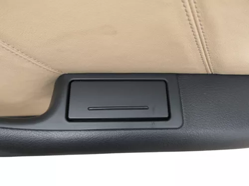 1x A6 4B Türverkleidung Verkleidung Tür hinten rechts Leder onyx / vanille Bose (184105)