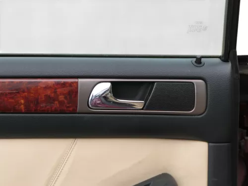 1x A6 4B Türverkleidung Verkleidung Tür hinten links Leder onyx / vanille Bose (184106)