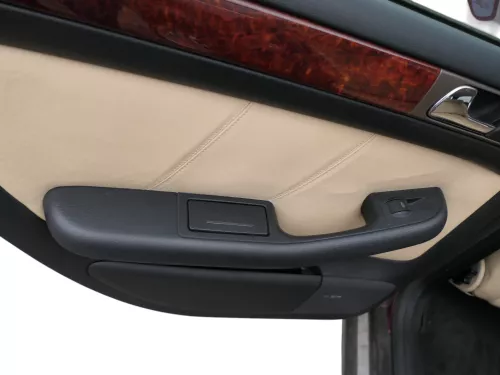 1x A6 4B Türverkleidung Verkleidung Tür hinten links Leder onyx / vanille Bose (184106)