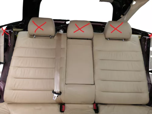 A6 4B Kombi Avant Rückbank Rücksitzbank Sitz Rücksitz Leder vanille gelb perlnap