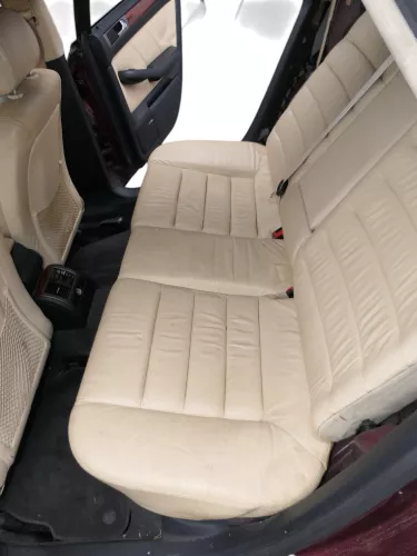 A6 4B Kombi Avant Rückbank Rücksitzbank Sitz Rücksitz Leder vanille gelb perlnap (184109)