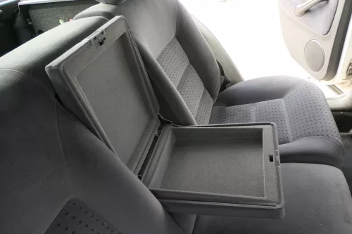 VW Golf 4 Limousine Sitz Rückbank Rücksitzbank hinten Sitze Velour schwarz (184161)