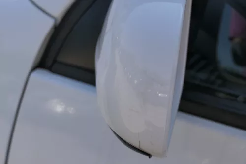 VW Lupo Arosa elektrischer Spiegel Außenspiegel links weiß LB9A (184166)