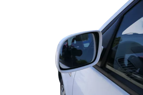 VW Lupo Arosa elektrischer Spiegel Außenspiegel links weiß LB9A (184166)