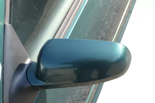 VW Golf 4 Bora elektrischer Spiegel vorne links Außenspiegel grün LC6M Glas (184178)