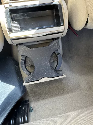 VW Golf 4 Bora Mitteltunnel Aschenbecher hinten Verkleidung Becherhalter beige  (184196)