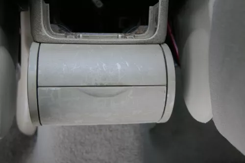 VW Golf 4 Bora Mitteltunnel Aschenbecher hinten Verkleidung Becherhalter beige  (184196)