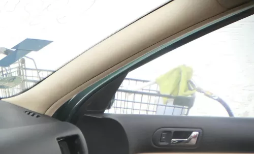 Golf 4 1J A-Säulen Verkleidung vorne R+L Abdeckung Airbag 4-Türer beige besch