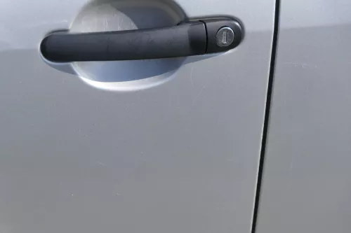 Fabia 6Y Kombi + Limousine Tür vorne links Fahrertür grau LF7T silber ohneAnba (184282)