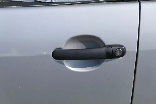 Fabia 6Y Kombi + Limousine Tür vorne links Fahrertür grau LF7T silber ohneAnba (184282)