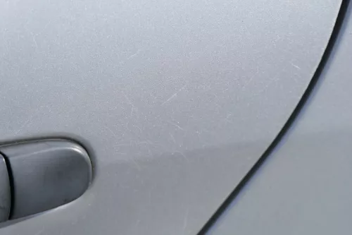 Fabia 6Y Combi Variant Kombi Tür hinten links silber grau LF7T ohne Anbauteile (184283)