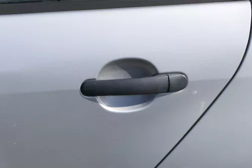 Fabia 6Y Combi Variant Kombi Tür hinten links silber grau LF7T ohne Anbauteile (184283)