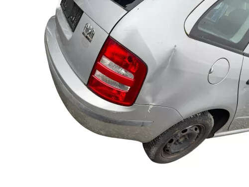 Skoda Fabia 6Y Kombi Stufenhec Stoßstange hinten Heckstoßstange grau silber LF7T (184286)