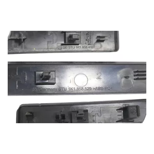 VW Golf 5 1K Verkleidung Abdeckung Dekor links + rechts -anthrazit-metallic grau (184332)