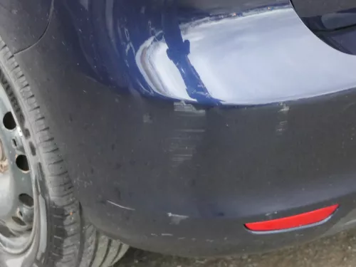 Seat Ibiza 6L Stoßstange Heckstoßstange hinten blau LW5U Facelift (184392)