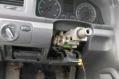 VW Golf 5 1K Verkleidung Abdeckung Dekor silber links + rechts silber grau (184440)