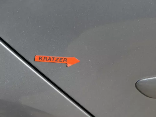 Golf 5 V 1K Tür Türrahmen hinten rechts 4/5-Türer grau LA7T -ohneAnbautei (184450)