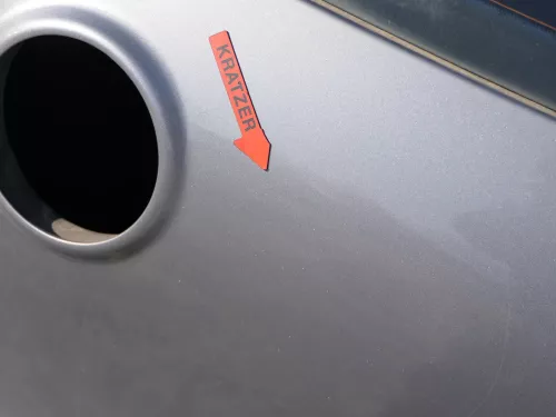 VW Golf 5 V Heckklappe hinten Kofferraumklappe + Scheibe grau LA7T (184453)