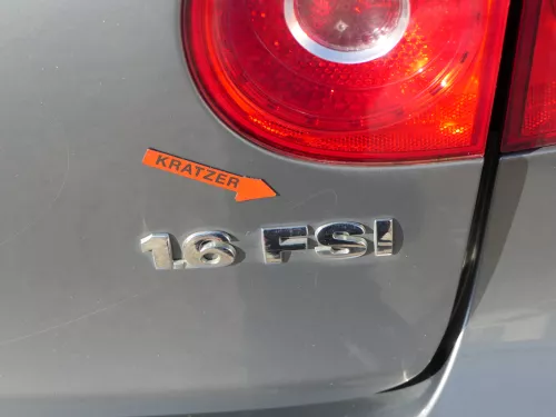 VW Golf 5 V Heckklappe hinten Kofferraumklappe + Scheibe grau LA7T (184453)