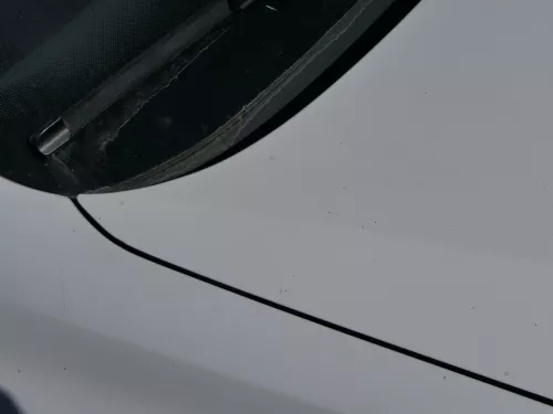 VW Polo 6R 6C Motorhaube Klappe vorn vorne weiß LB9A  - DELLE Knick Bilder! (184493)