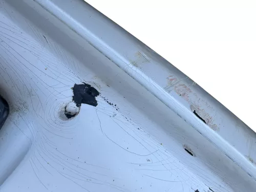 VW Polo 6R Stoßstange Heckstoßstange hinten weiß LB9A   -  MÄNGEL  BILDER ! (184501)