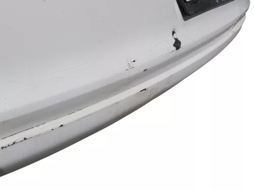 VW Polo 6R Stoßstange Heckstoßstange hinten weiß LB9A   -  MÄNGEL  BILDER ! (184501)