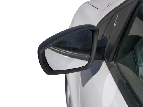 Polo 6R 6C mechanisch manuell Spiegel Außenspiegel links außen schwarz  MÄNGEL (184503)