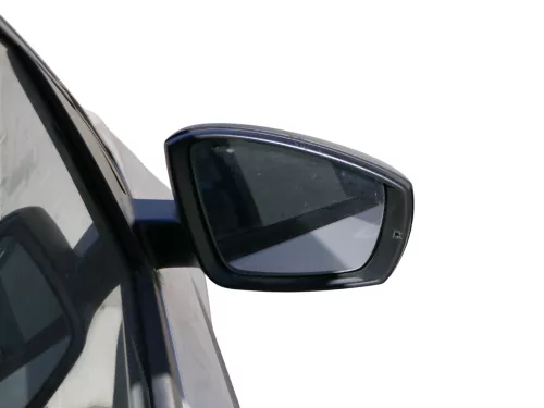 Polo 6R 6C mechanisch manuell Spiegel Außenspiegel rechts außen schwarz (184504)