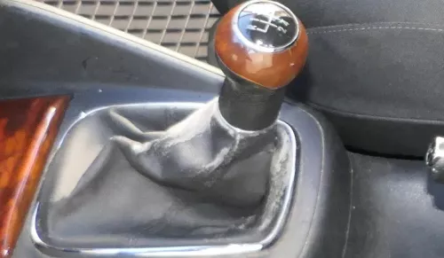 Golf 4 Bora Schaltknauf Schaltsack schwarz TDI Holz Dekor wurzelnuss klein (184605)